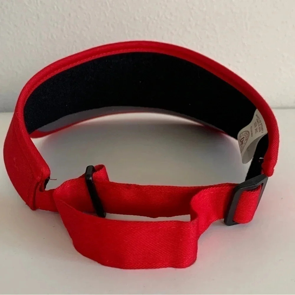 MLB Los Angeles Angels Baseball Red 47 Brand Adjustable Strap Embroidered Visor - Picture 3 of 5